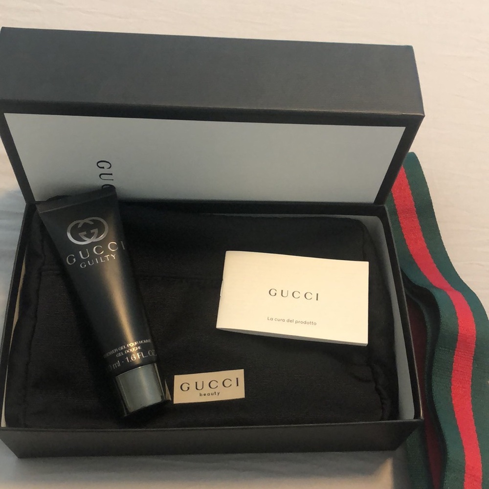 Gucci Black makeup Bag New